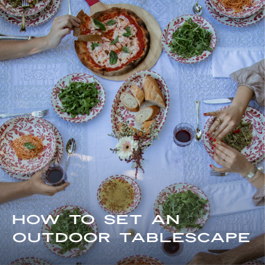 How to create an outdoor tablescape