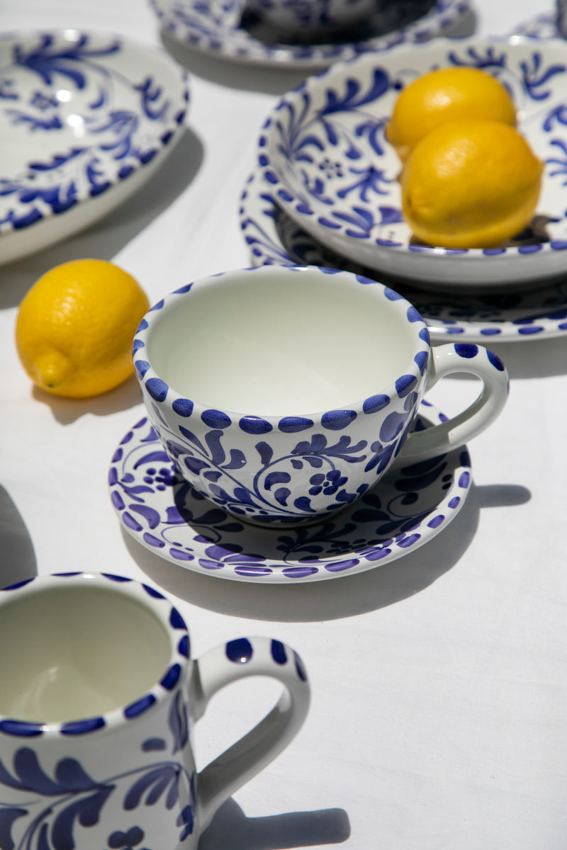 Coffee Cup with Saucer - Rojo